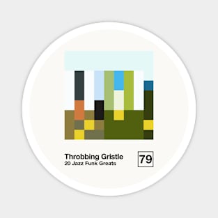 20 Jazz Funk Greats / Minimalist Graphic Artwork Design Magnet